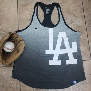 LA Dodgers Nike Black White Grey Racerback Tee XL